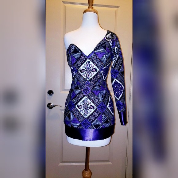 Modern detachable skirt African print gown - Picture 2 of 3
